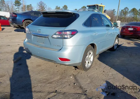 2010 Lexus Rx 350 z USA, uszkodzony, nr VIN 2T2BK1BA0AC012960